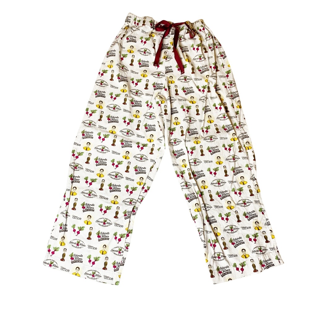 The Office‎ Pajama Pants Womens Schrute Farms Beets TV Show Loungewear